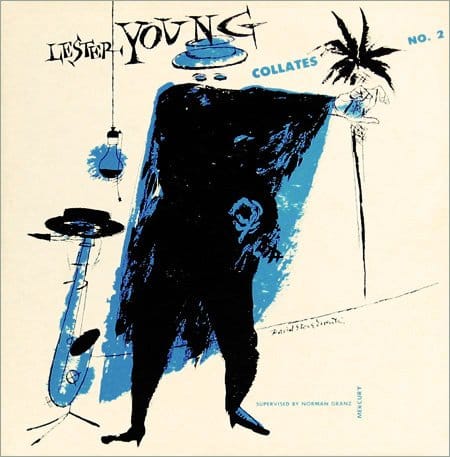 Lester Young "Lester Young: Collates No.2" Mercury 124 10" LP Vinyl Record (1953) Album Cover Art by David Stone MartinArt
