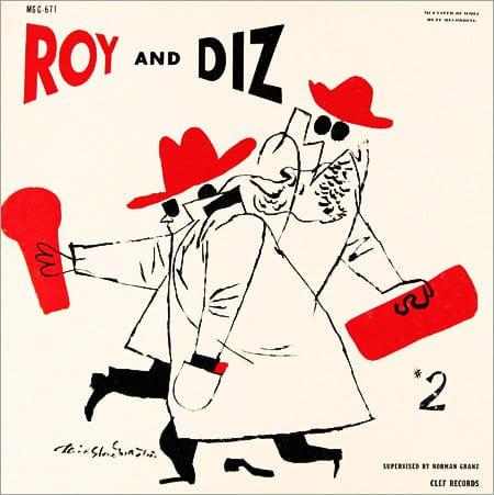 Roy Eldridge Dizzy Gillespie "Roy and Diz" Clef Records MG C 671 12" LP Vinyl Record (1955) Album Cover Art by David Stone Martin Album