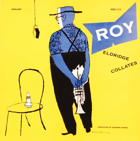 Roy Eldridge "Roy Eldridge Collates" Mercury MG C 113 10" LP Vinyl Record (1952) Album Cover Art by David Stone Martin