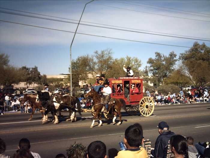 My wife and her two children get a taste of their new homeland by celebrating Tucson's Annual Fiesta de los Vaqueros Parade and Rodeo.