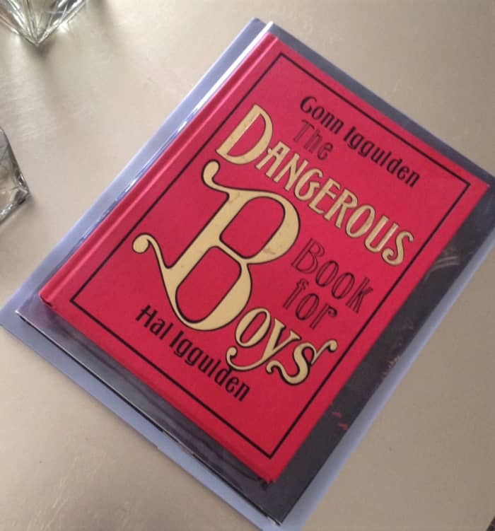Book for Boys: Great to have on your coffee table for his reading pleasure while you're busy tossing the salad.