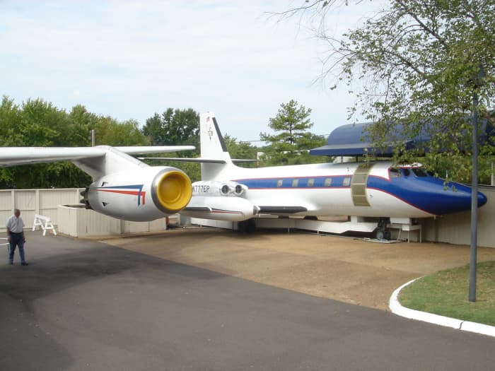 Elvis' Lockheed JetStar on display at Graceland