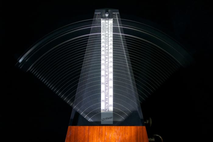 The most helpful tool for developing speed and perfect rhythm is the use of the metronome.