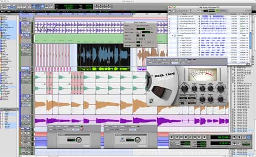 A DAW (Digital Audio Workstation) will look something like this, with a work screen divided into tracks.