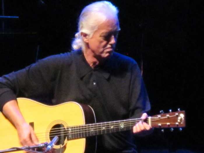 Jimmy Page with a Martin D-28 Marquis made especially for him. 