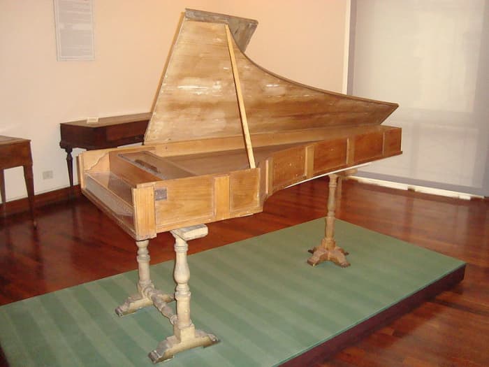 Pianoforte by Bartolomeo Cristofori manufactured in 1722, now in the Museo Nazionale degli Strumenti Musicali di Roma