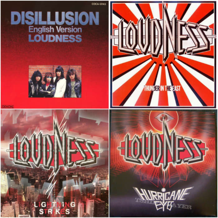 Disillusion (1984), Thunder In The East (1985), Lightning Strikes (1986), Hurricane Eyes (1987)