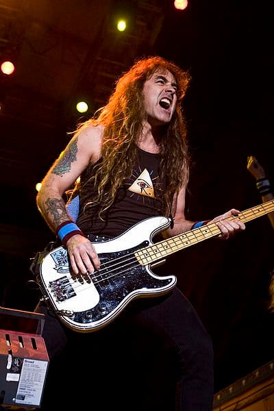 Steve Harris of Iron Maiden is a bassist with tremendous skills both on his instrument and as a songwriter.