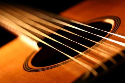 The guitar strings. If you don't know what these bad boys do, then perhaps you should read the capsule to the left. (Or pick a whole different instrument)