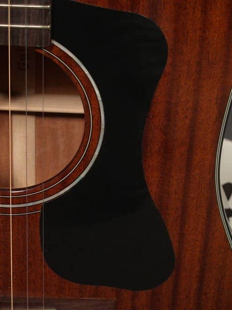 The pickguard's main purpose is to protect that beautiful guitar finish from scratches resulting from the use of a pick during play.