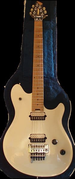 Eddie went on align with Peavey to create this signature Wolfgang model. Today he markets his own gear, including guitars and amps, under the EVH brand name.