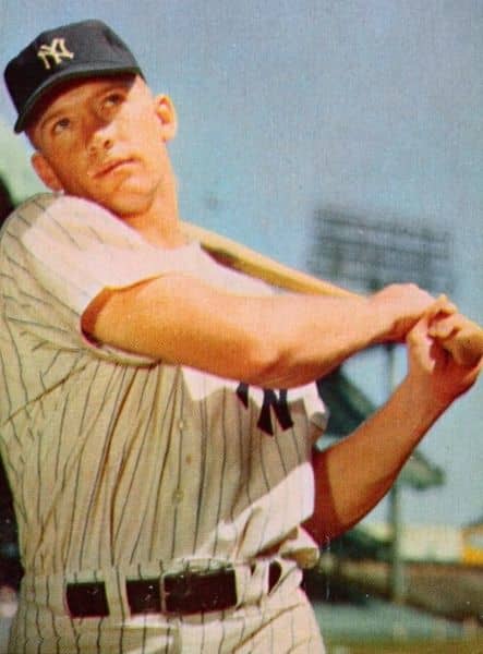 Photo is taken from a 1953 Bowman Baseball card. The National Baseball Hall of Fame inductee was one of four New York Yankee greats who performed "Take Me Out to the Ball Game" on an April 13th, 1958 episode of the Ed Sullivan Show.