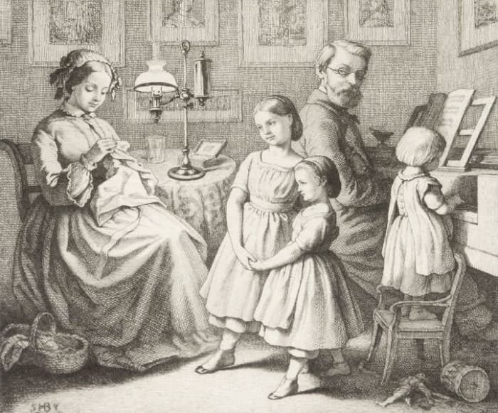 By the end of the Classical period a piano was a common sight in the front rooms of more fortunate families