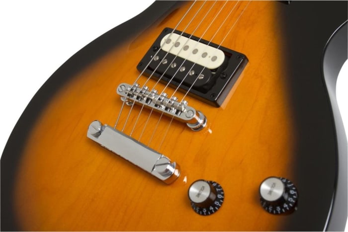 The open-coil humbuckers on the Epiphone Les Paul Studio LT are solid pickups for a guitar in this price range.