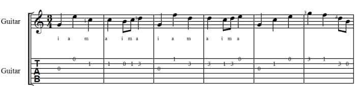 Easy Classical Guitar Tab and Notation: Fernando Sor—Opus 60 No.2 ...