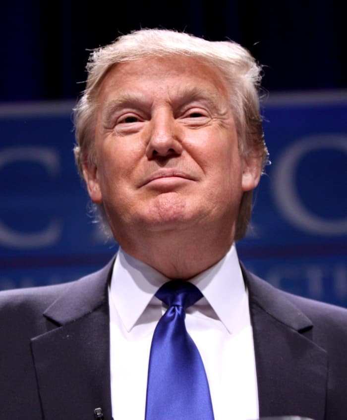Twice impeached former Narcissist-in-Chief. He even claps for himself.