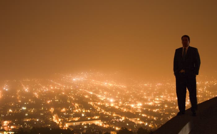 Do you feel on top of the world? (This guy's not a narcissist but he takes a great selfie!)
