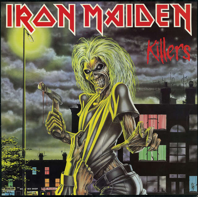 Iron Maiden "Killers" Capitol Records ST-12141 12" LP Vinyl Record U.S. Pressing (1981) Album Cover Art by Derek Riggs