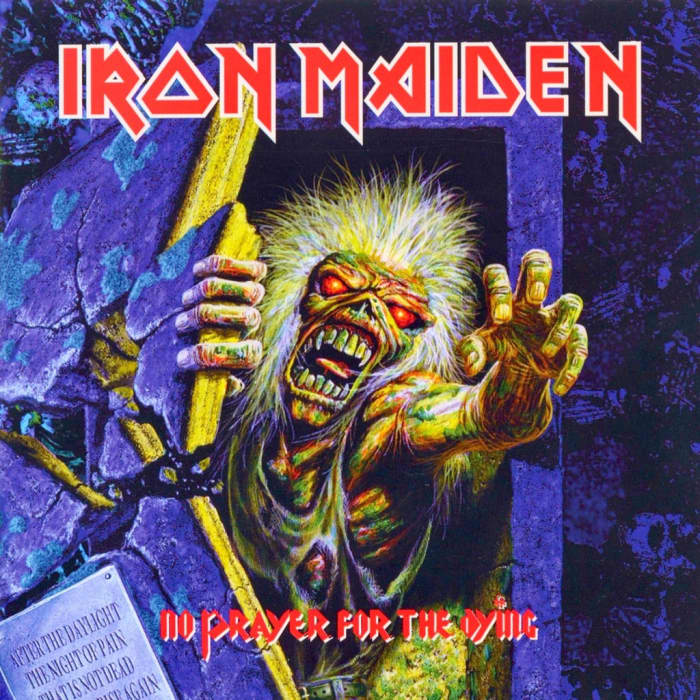 Iron Maiden "No Prayer for the Dying" E 46905 12" LP Vinyl Record (1998) Album Cover Art by Derek Riggs - Alternate Cover