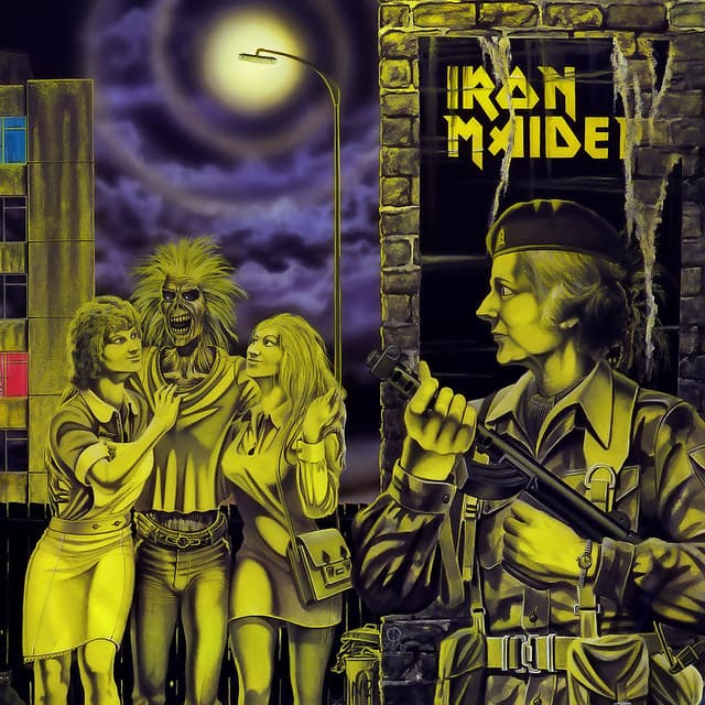 Iron Maiden "Woman In Uniforms" EMI 12EMI 5105 12" Vinyl Record Single (1980) Picture Sleeve Art by Derek Riggs