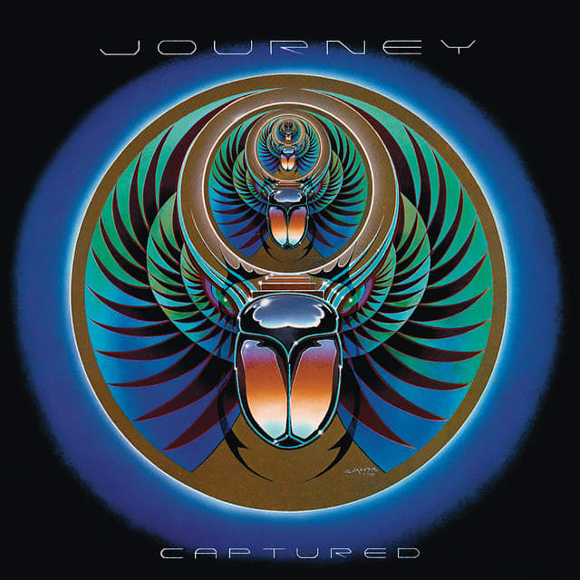 Journey "Captured" Columbia Records KC2 37016 2 12" LP Vinyl Record Set US Pressing (1981) Album Cover Art by Stanley Mouse