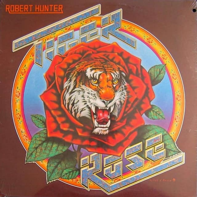 Robert Hunter "Tiger Rose" Round Records RX 105 12" LP Vinyl Record US Pressing (1975) Album Cover Art by Alton Kelley & Stanley Mouse