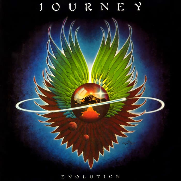 Journey "Evolution" Columbia Records FC 35797 12" LP Vinyl Record US Pressing (1979) Album Cover Art by Alton Kelley & Stanley Mouse