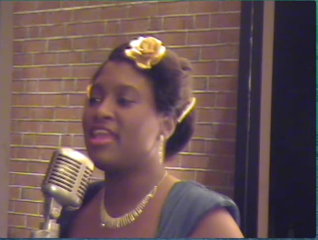 Duke used talented female vocalists like this one singing "Satin Doll" at Beale Street in the 1940s.