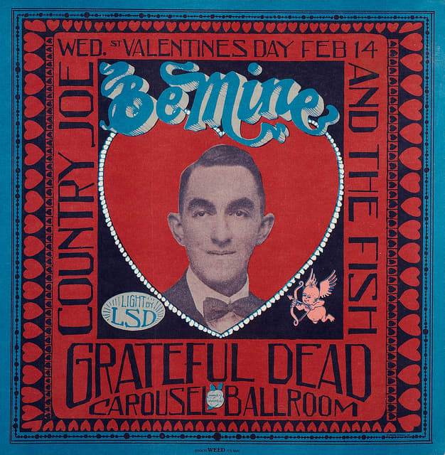 The Grateful Dead, Country Joe & the Fish, Carousel Ballroom Valentines Day (1968) Poster Graphics by Stanley Mouse
