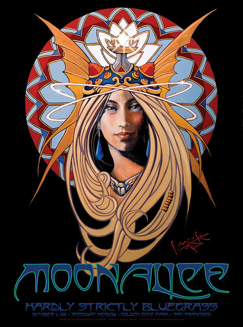 Moonalice Hardly Strictly Bluegrass Festival Golden Gate Park, San Francisco, California (2009) Poster Art by Stanley Mouse