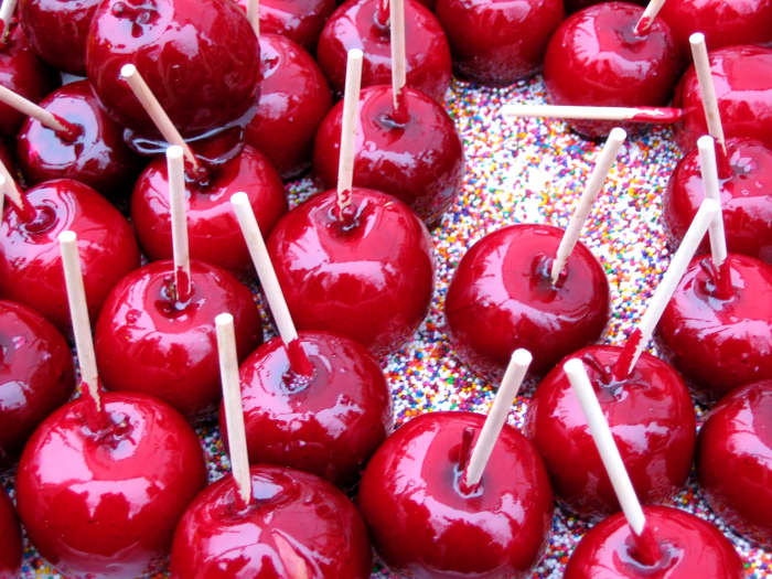These candy apples are easy on the eyes but hard on the teeth. You don't always need to indulge in guilty pleasures just because they're there. Bypass trouble.