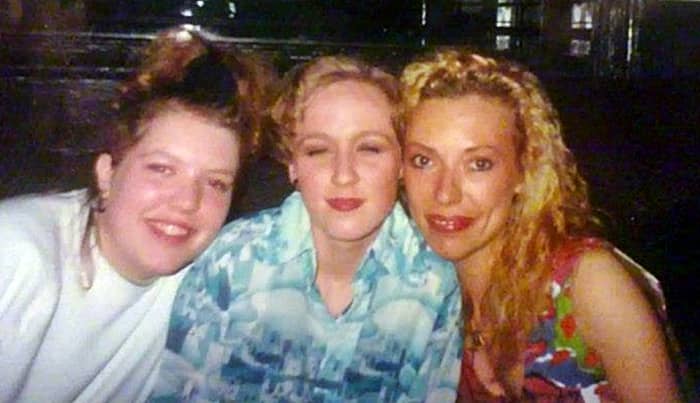 In Minstrels, Blackburn, before our first trip to Eclipse - me on the right and Francine in the middle.