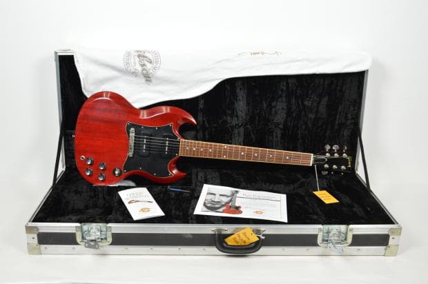 Here is another Pete Townshend Signature Series Gibson SG. This one is not the 50th anniversary edition, as those are all arctic white in color.