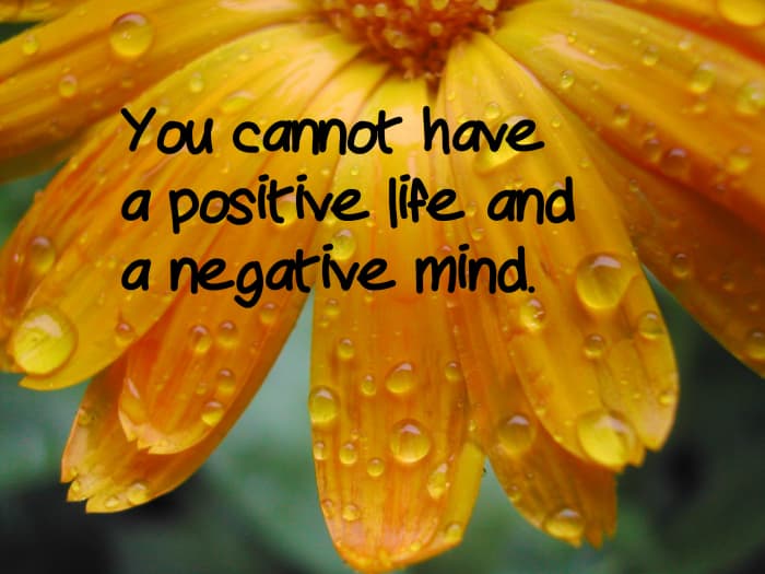 "You cannot have a positive life and a negative mind." - Joyce Meyer, American author