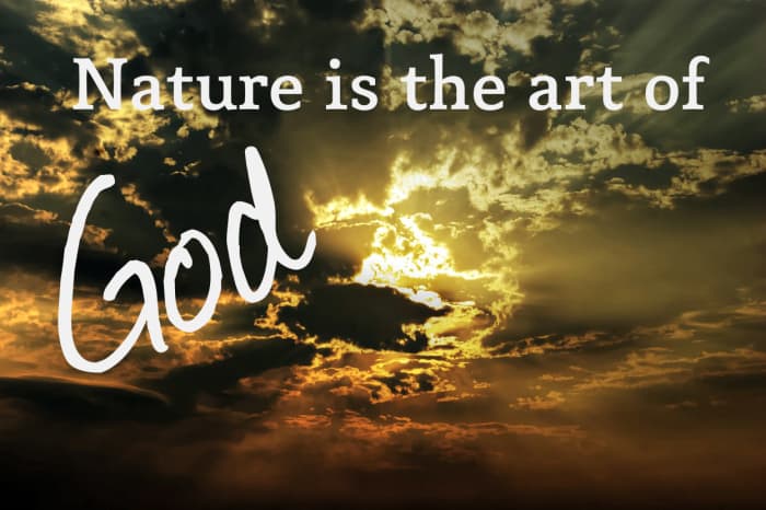 "Nature is the art of God." - Dante, Italian poet
