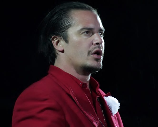 Mike Patton onstage with Faith No More.