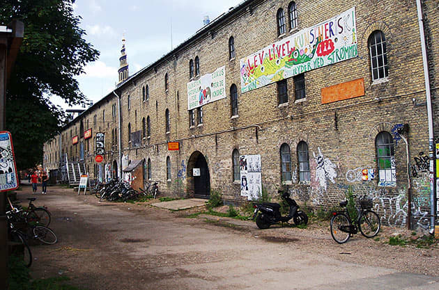 Scandinavia has its fair share of grit and grime, as this building in Christiana, Copenhagen illustrates.