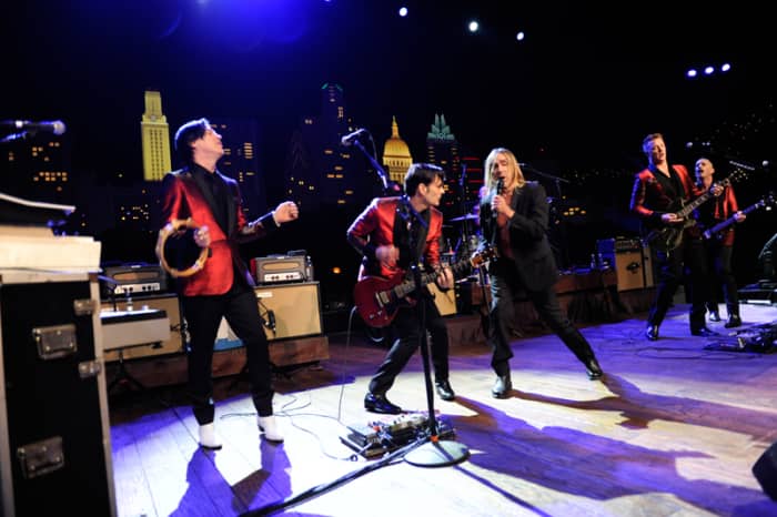 Since 1976, the Austin City Limits TV show, has provided a lively stage for up and coming and already established music performers. Pictured here is Iggy Pop and his band.