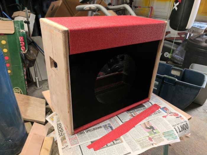 The final appearance you want can affect the way your design your cab and the materials you use. For instance, I chose to wrap mine in red tolex so I didn't need to worry about how the wood looked.