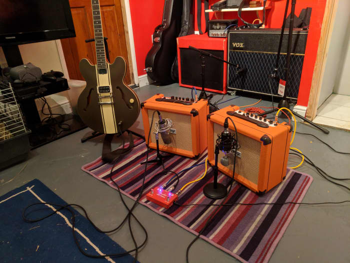Acoustic treatment isn't all expensive panels and bass traps. The simple act of putting a rug under your amp can make a huge difference.