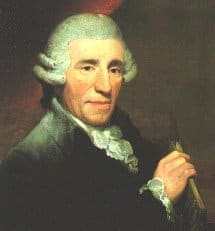 Painting of Haydn, 1791, held in the Royal College of Music Museum of Instruments.
