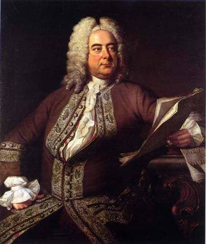Georg Friedrich Handel 1685–1759 (portrait of Handel by Thomas Hudson in 1741)
