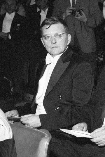 Dmitri Shostakovich 1906–1975 (photograph of Shostakovich in 1958 during a visit to Finland)