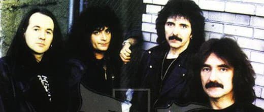Cross Purposes lineup, L-R: Tony Martin (vox), Bobby Rondinelli (drums), Tony Iommi (guitar), Geezer Butler (bass)