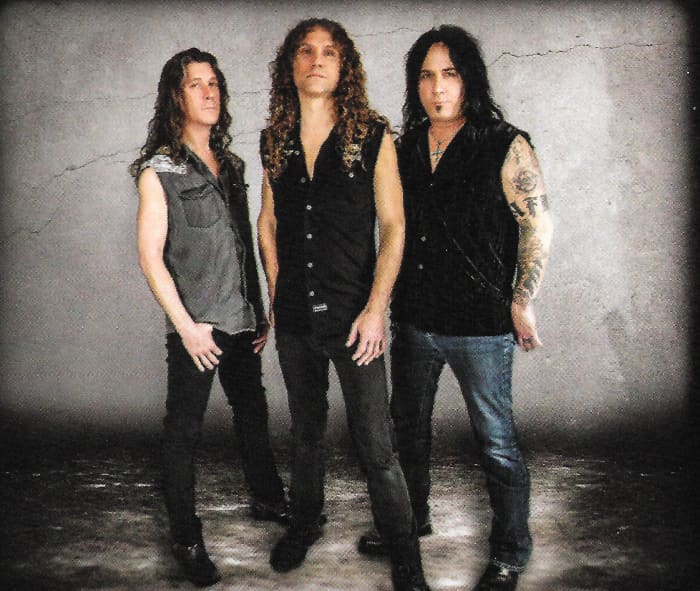 99 Crimes, L-R: Jeff Lynn (bass, vocals); Paul Lidel (guitar, lead vocals); Chris Jordan (drums)