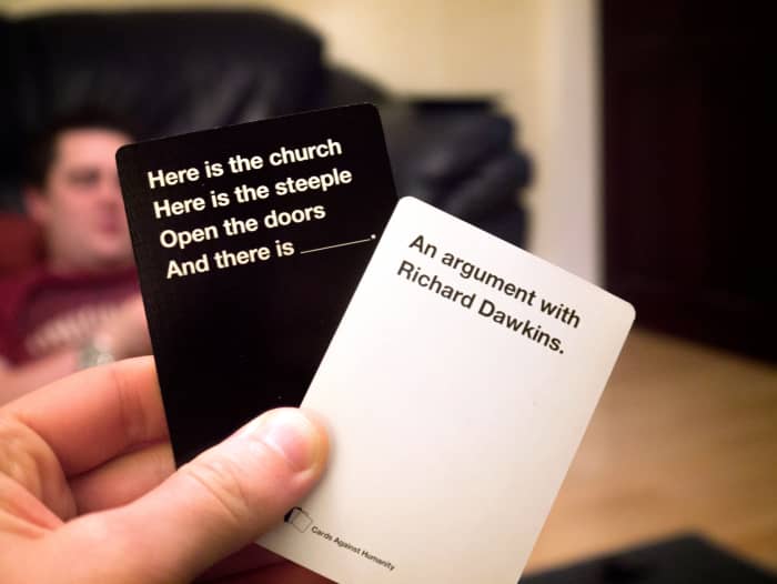 Billed as the party game for horrible people, Cards Against Humanity sprang from a 2011 Kickstarter campaign. Its content is awful, politically incorrect, and popular.