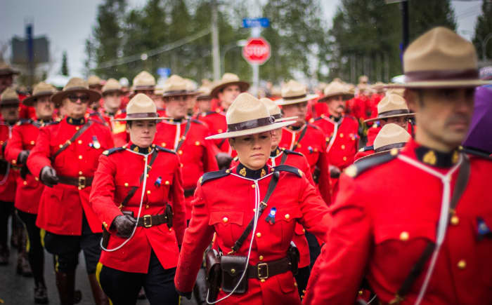 The Royal Canadian Mounted Police is the federal and national police service of Canada. It provides federal-level law enforcement and policing in eight of Canada's provinces.