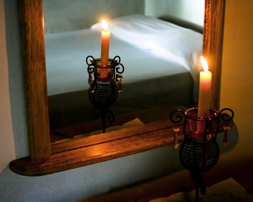 Even something as simple as a candle can change take a bedroom from dull and boring to exotic and spicy!