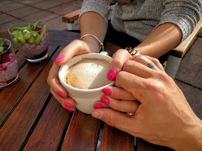 Sometimes just a date to grab a coffee together can be what you need to feel connected.