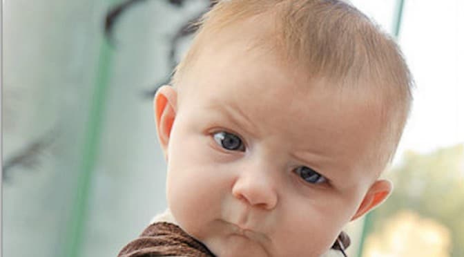 This little guy perfected the Look early on. It was his way of letting mom know, "Seriously lady, you are so busted."